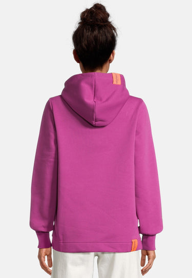 Salzhaut - SABBELTRIENE Damen hinten länger - Hoodie - Kapuzenpullover - Langarmshirt - 4 - #farbe_plum