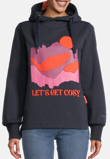 Salzhaut - SABBELTRIENE Damen hinten länger - Hoodie - Kapuzenpullover - Langarmshirt - 8 - #farbe_navy