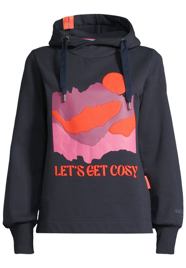Salzhaut - SABBELTRIENE Damen hinten länger - Hoodie - Kapuzenpullover - Langarmshirt - 7 - #farbe_navy