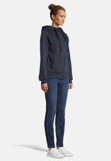 Salzhaut - SACKKOKEN Damen Leicht tailliert - Backprint - Hamburg - Hoodiejacke - 5 - #farbe_navy