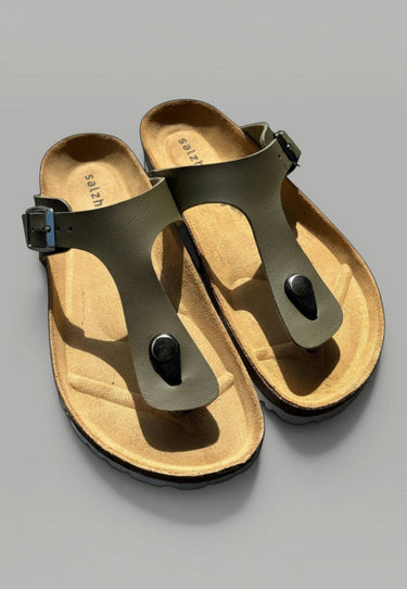 salzhaut - SANDAAL Damen normale Passform - adenauer & co - Anker - Basic - 2 - #farbe_Olive