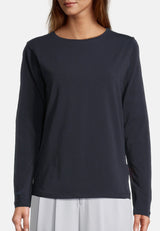 salzhaut - Damen Longsleeve SCHATEKE normale Passform - adenauer & co - Anker - Backprint - 9 - #farbe_Navy