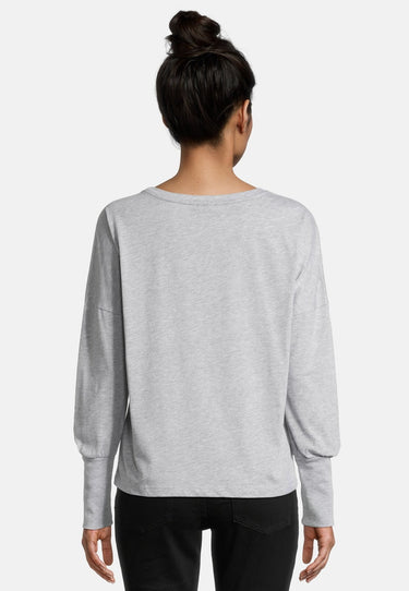 Salzhaut - SMAAK Damen normale Passform - Hamburg - Langarmshirt - Reduziert - 19 - #farbe_grey-melange