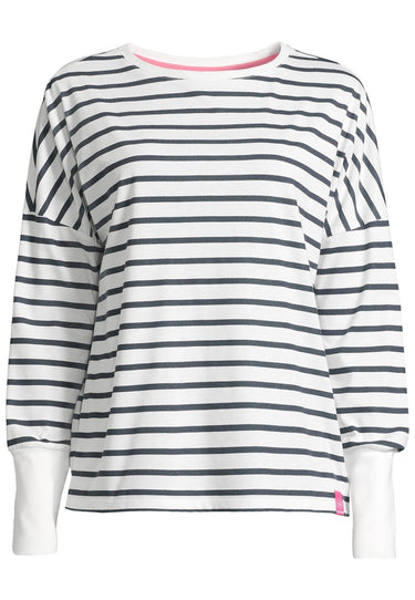 salzhaut - SMAAK - RINGEL Damen normale Passform - Hamburg - Langarmshirt - Rundhals - 2 - #farbe_navy-offwhite