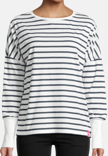 salzhaut - SMAAK - RINGEL Damen normale Passform - Hamburg - Langarmshirt - Rundhals - 3 - #farbe_navy-offwhite