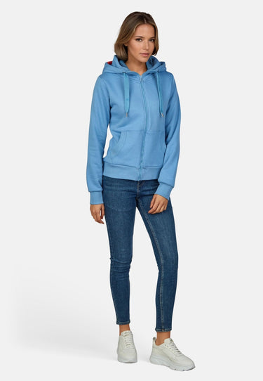 salzhaut - Damen Sweatjacke SÖÖTE Tailliert - adenauer & co - Anker - Basic - 119 - #farbe_Ice Blue