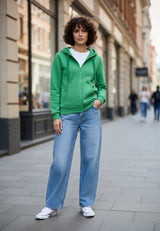 salzhaut - Damen Sweatjacke SÖÖTE Tailliert - adenauer & co - Anker - Basic - 27 - #farbe_Apple Green