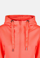 salzhaut - Damen Sweatjacke SÖÖTE Tailliert - adenauer & co - Anker - Basic - 115 - #farbe_Fiery Coral