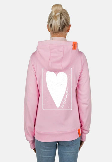 Salzhaut - SÖÖTE - HERZ RÜCKEN Damen normale Passform, Tailliert - Backprint - Damen - Sweatjacke - 1 - #farbe_ros