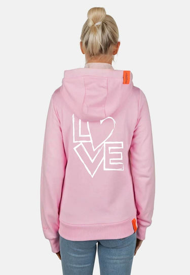 Salzhaut - SÖÖTE - LOVE RÜCKEN Damen Tailliert - Backprint - Kapuze - kuschelig - 2 - #farbe_ros