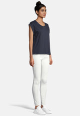 salzhaut - SÖMMER Damen Shirt Relaxed-Fit - adenauer & co - Anker - Basic - 25 - #farbe_Navy