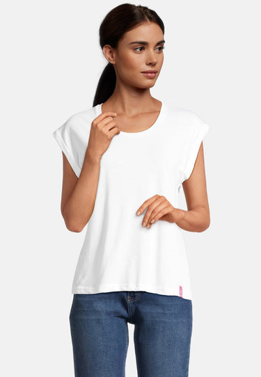 Salzhaut - SÖMMER Damen Relaxed-Fit - Oversize - Reduziert - T-Shirt - 21 - #farbe_white