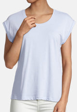 salzhaut - SÖMMER Damen Shirt Relaxed-Fit - adenauer & co - Anker - Basic - 18 - #farbe_Light Blue