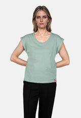 salzhaut - SÖMMER Damen Shirt Relaxed-Fit - adenauer & co - Anker - Basic - 43 - #farbe_Salbei
