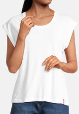 salzhaut - SÖMMER Damen Shirt Relaxed-Fit - adenauer & co - Anker - Basic - 28 - #farbe_White