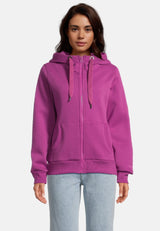 salzhaut - Damen Sweatjacke SÖÖTE Tailliert - adenauer & co - Anker - Basic - 103 - #farbe_Plum