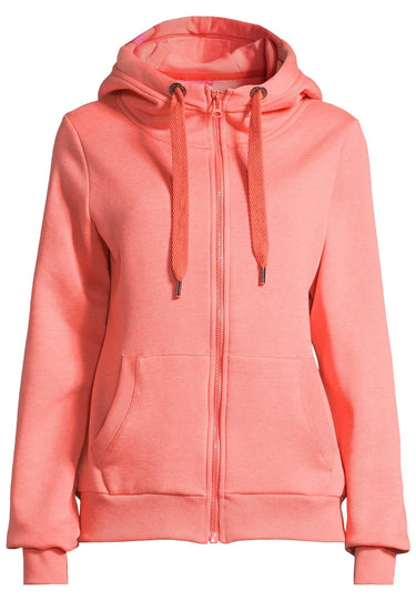 salzhaut - SÖÖTE Damen Tailliert - Hamburg - Kapuze - kuschelig - 43 - #farbe_coral