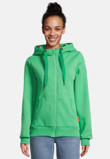 salzhaut - Damen Sweatjacke SÖÖTE Tailliert - adenauer & co - Anker - Basic - 28 - #farbe_Apple Green