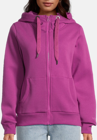 salzhaut - SÖÖTE Damen Tailliert - Hamburg - Kapuze - kuschelig - 91 - #farbe_plum