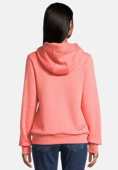 salzhaut - SÖÖTE Damen Tailliert - Hamburg - Kapuze - kuschelig - 45 - #farbe_coral