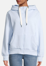 salzhaut - Damen Sweatjacke SÖÖTE Tailliert - adenauer & co - Anker - Basic - 82 - #farbe_Light Blue