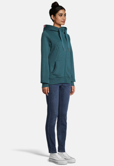 Salzhaut - SÖÖTE - HERZ RÜCKEN Damen normale Passform, Tailliert - Backprint - Damen - Sweatjacke - 12 - #farbe_dragonfly