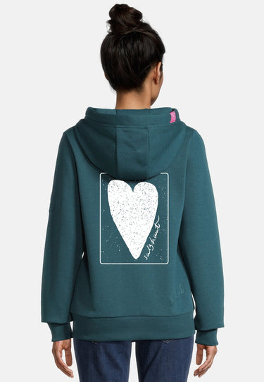 Salzhaut - SÖÖTE - HERZ RÜCKEN Damen normale Passform, Tailliert - Backprint - Damen - Sweatjacke - 9 - #farbe_dragonfly