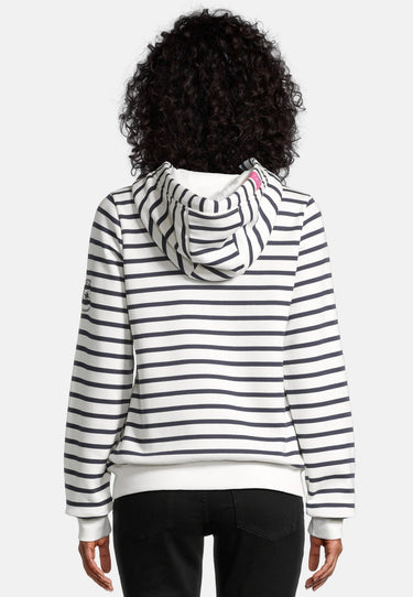 salzhaut - SÖÖTE - RINGEL Damen normale Passform - Hamburg - Hoodiejacke - Sweatjacke - 4 - #farbe_navy-offwhite