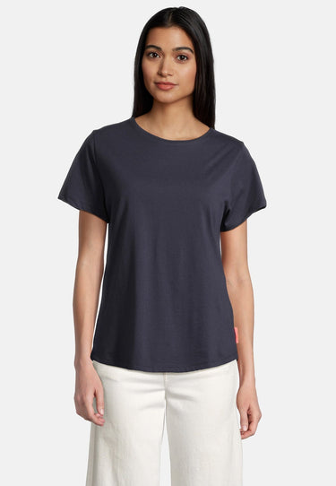 Salzhaut - STEENTJE Damen normale Passform - anker - baumwollshirt freizeittop geschenkidee freundin küste streetwear mode freizeitbekleidung - damenbekleidung - 32 - #farbe_navy