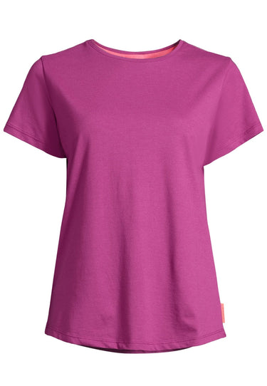 Salzhaut - STEENTJE Damen normale Passform - anker - baumwollshirt freizeittop geschenkidee freundin küste streetwear mode freizeitbekleidung - damenbekleidung - 48 - #farbe_plum
