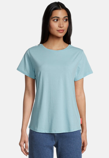 Salzhaut - STEENTJE Damen normale Passform - anker - baumwollshirt freizeittop geschenkidee freundin küste streetwear mode freizeitbekleidung - damenbekleidung - 22 - #farbe_aqua