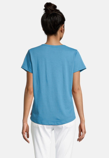 Salzhaut - STEENTJE Damen normale Passform - anker - baumwollshirt freizeittop geschenkidee freundin küste streetwear mode freizeitbekleidung - damenbekleidung - 45 - #farbe_fjord