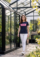 salzhaut - Damen Shirt STEENTJE - MOIN Herzen Regular Fit - adenauer & co - Anker - Basic - 1 - #farbe_Navy-Blossom