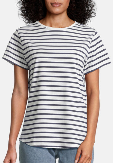 salzhaut - STEENTJE - RINGEL Damen normale Passform - Damen - ringel - T-Shirt - 3 - #farbe_navy-offwhite