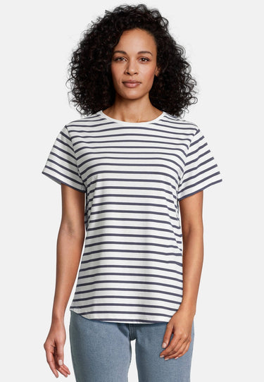 salzhaut - STEENTJE - RINGEL Damen normale Passform - Damen - ringel - T-Shirt - 1 - #farbe_navy-offwhite