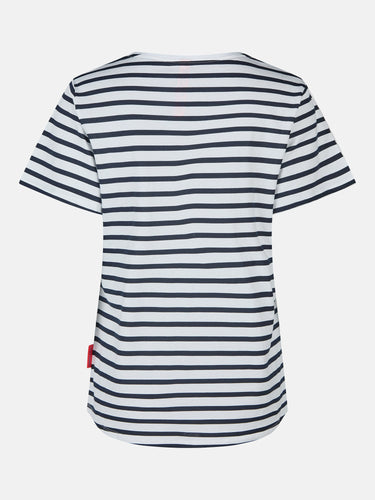 salzhaut - STEENTJE RINGEL - MOIN Herzen Damen Shirt Regular Fit - Anker - Basic - 9 - #farbe_Navy-Offwhite-Blossom