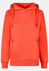 salzhaut - Damen Hoodie SÜNN Tailliert - adenauer & co - Anker - Basic - 120 - #farbe_Fiery Coral
