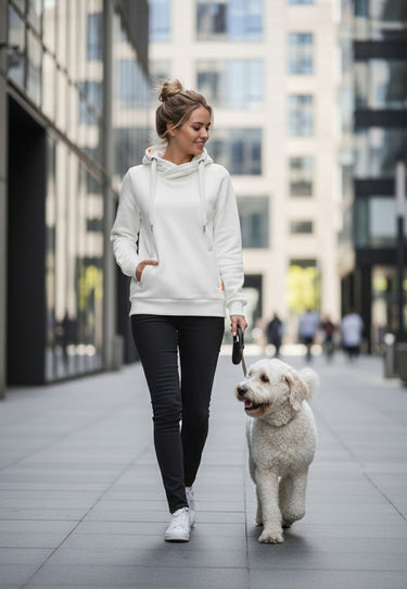 salzhaut - SÜNN Damen Hoodie Tailliert - adenauer & co - Anker - Basic - 27 - #farbe_Offwhite