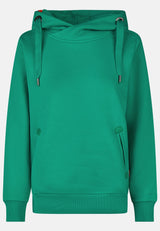 salzhaut - Damen Hoodie SÜNN Tailliert - adenauer & co - Anker - Basic - 128 - #farbe_Lagoon