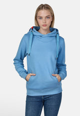 salzhaut - Damen Hoodie SÜNN Tailliert - adenauer & co - Anker - Basic - 86 - #farbe_Ice Blue