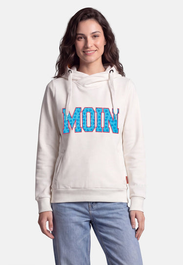 salzhaut - SÜNN - MOIN Herzen Damen Hoodie Tailliert - adenauer & co - Anker - Basic - 20 - farbe_Offwhite-Ocean