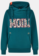 salzhaut - SÜNN - MOIN Leo Damen Hoodie Tailliert - adenauer & co - Anker - Basic - 42 - #farbe_Dragonfly-Pink