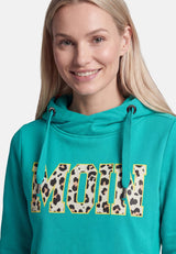 salzhaut - SÜNN - MOIN Leo Damen Hoodie Tailliert - adenauer & co - Anker - Basic - 14 - #farbe_Lagoon-Yellow