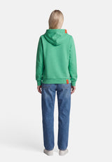 salzhaut - Damen Hoodie SÜNN - MOIN Multicolor Tailliert - adenauer & co - Anker - Basic - 21 - #farbe_Apple Green-Multicolor