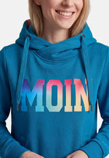 salzhaut - Damen Hoodie SÜNN - MOIN Multicolor Tailliert - adenauer & co - Anker - Basic - 13 - #farbe_Fjord-Multicolor