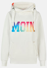 salzhaut - Damen Hoodie SÜNN - MOIN Multicolor Tailliert - adenauer & co - Anker - Basic - 2 - #farbe_Offwhite-Multicolor
