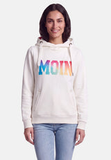 salzhaut - Damen Hoodie SÜNN - MOIN Multicolor Tailliert - adenauer & co - Anker - Basic - 3 - #farbe_Offwhite-Multicolor