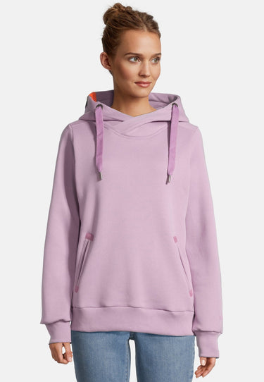 salzhaut - SÜNN Damen Tailliert - Hamburg - Hoodie - Kapuzenpulli - 38 - #farbe_flieder