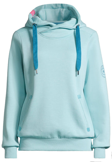 salzhaut - SÜNN Damen Tailliert - Hamburg - Hoodie - Kapuzenpulli - 69 - #farbe_aqua