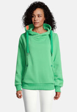 salzhaut - Damen Hoodie SÜNN Tailliert - adenauer & co - Anker - Basic - 29 - #farbe_Apple Green